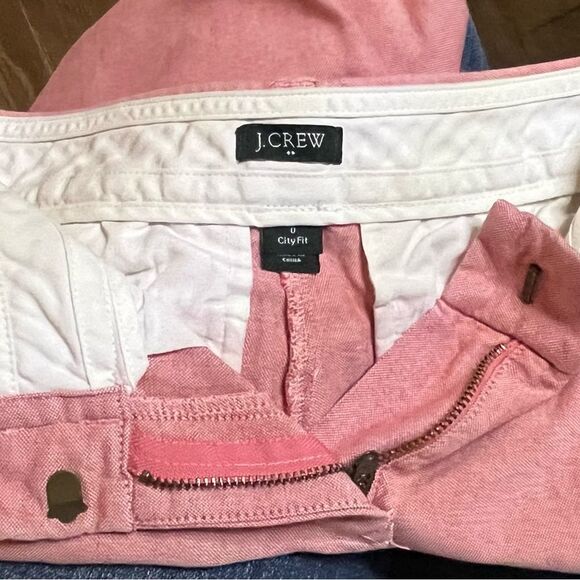 J Crew City Fit Short Pink Chambray 0 - Picture 4 of 7
